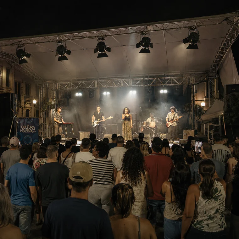 COB Outdoor 400W c/ Bandoor — Em palco aberto